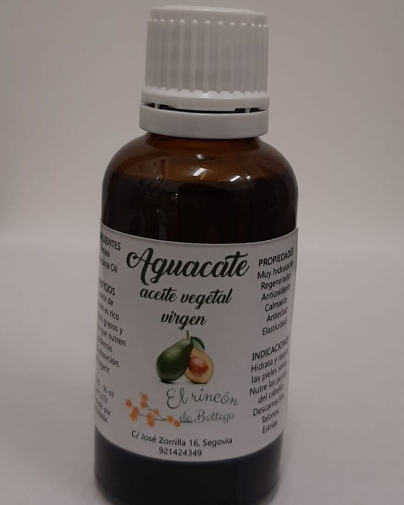 Aceite Vegetal De Aguacate 1ª Presión Tienda De Cosmética Natural En Segovia 6434